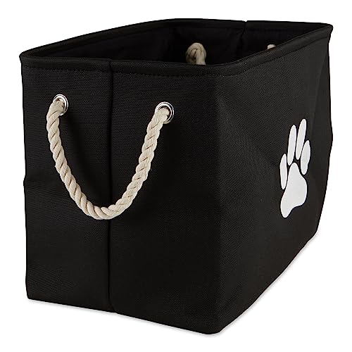 Bone Dry Pet Storage Collection Collapsible Bin, Black, Large Rectangle