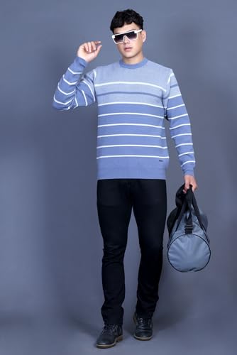 Image of GODFREY Full Sleeve Woolen Sweater for Man Winter Wear - Round Neck Pullover Regular Fit