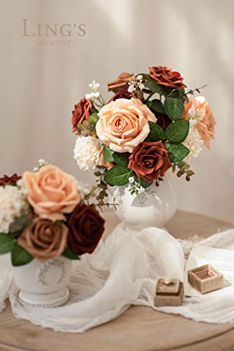 Ling's Moment Artificial Flowers Autumn Terracotta Flowers Combo For Diy Wedding Centerpieces Bouquets Combo Decorations #TOP1