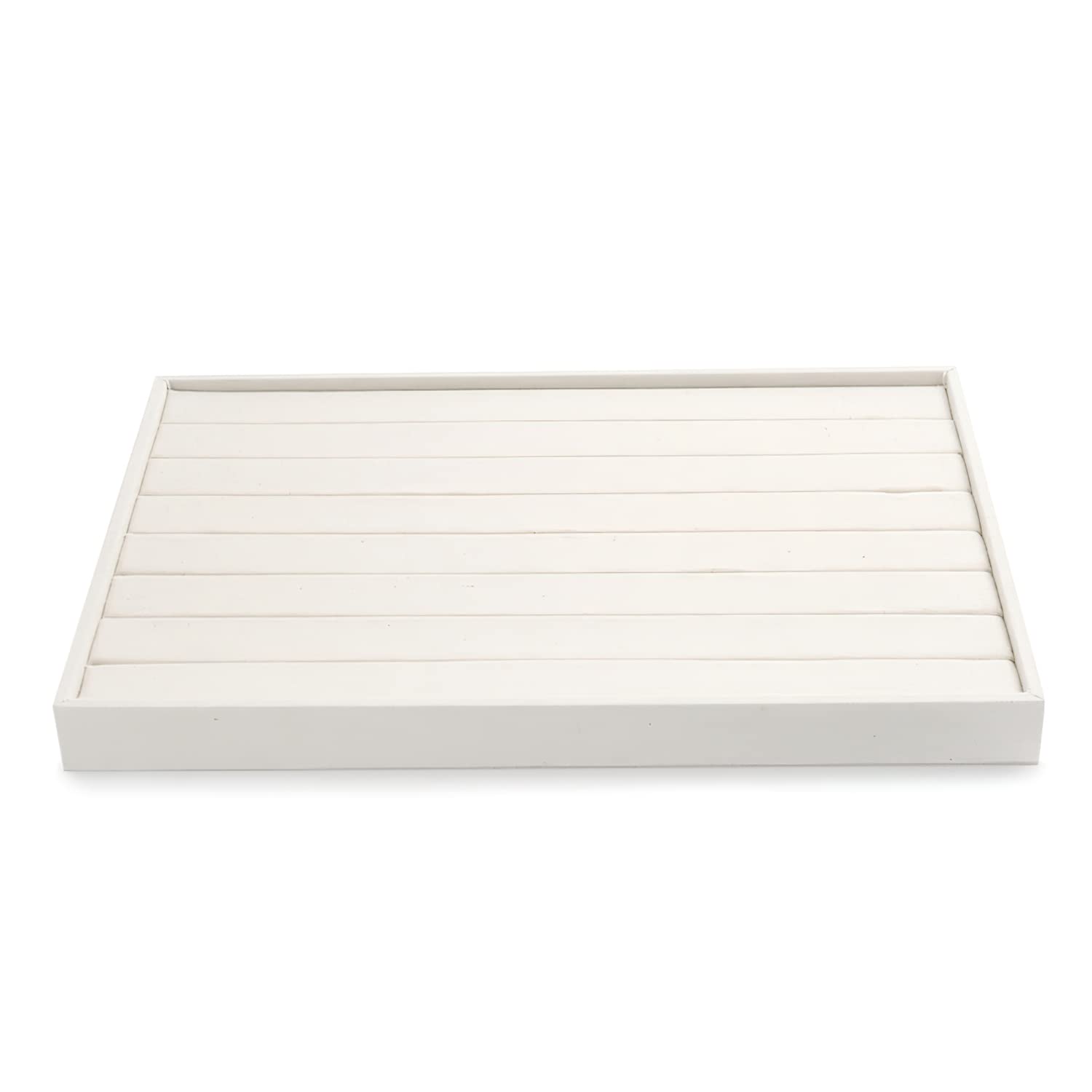 OirlvOirlv Linen Jewellery Tray Stackable Jewellery Display Tray Ring Storage Tray for Ring Earring Display and Organiser