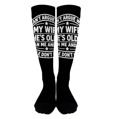 I CAN'T ARGUE WITH MY Sister SHE'S AND OLD PEOPLE DON'T Short Socks For Women Fashion Sock