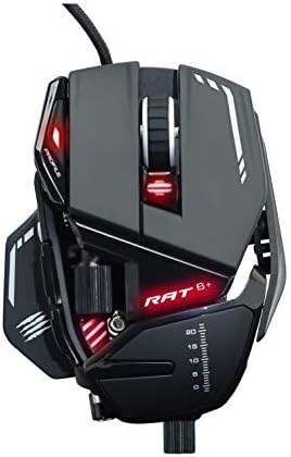 Mad Catz R.A.T. 8+ Gaming Mouse (USB/Black/16000dpi/11 Buttons) - MR05DCINBL000-0