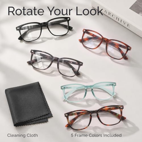Image of CCVOO Reading Glasses for Women, Eye glasses, Blue Light Readers for Women, Cheaters