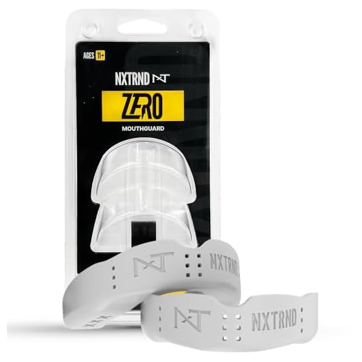 2 Pack Nxtrnd Zero Mouth Guard Sports – 1.6 mm Ultra Thin Professional Mouthguards for Boxing, MMA, Sparring, Wrestling, Football, Lacrosse and Other Sports (White)