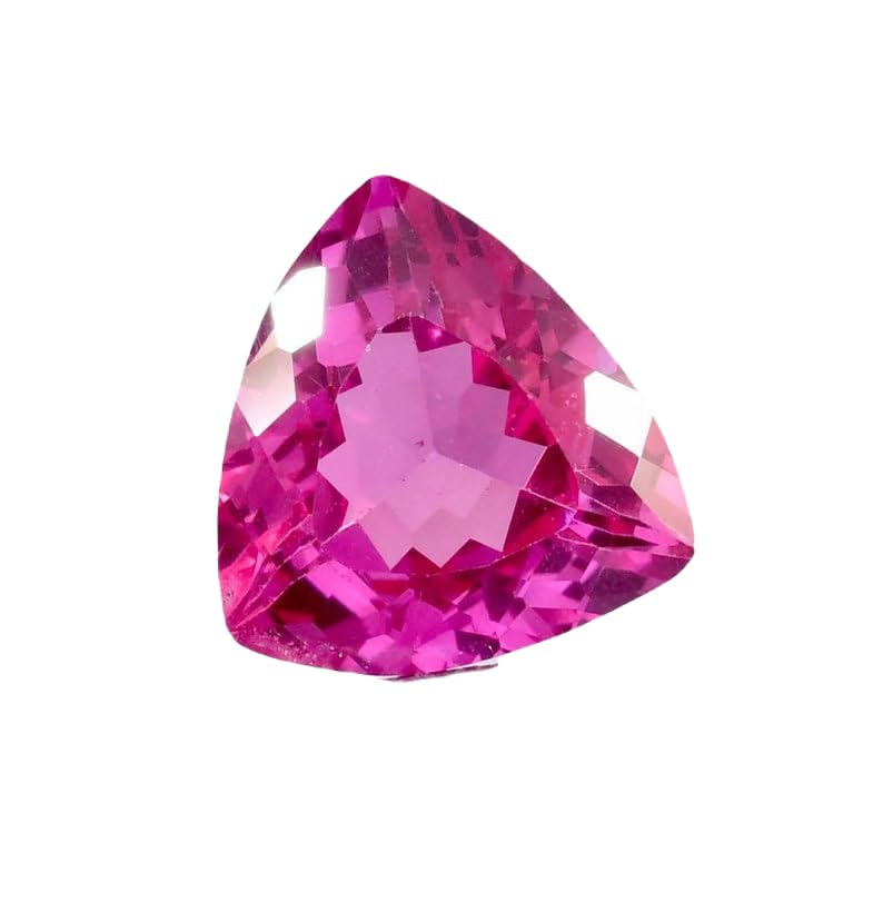 Saphir rose naturel facetté pour bague de fiançailles et pendentif fait main