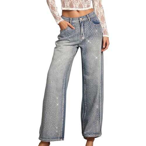 Jeans strass femme confortable pour sublimer une silhouette avec élégance