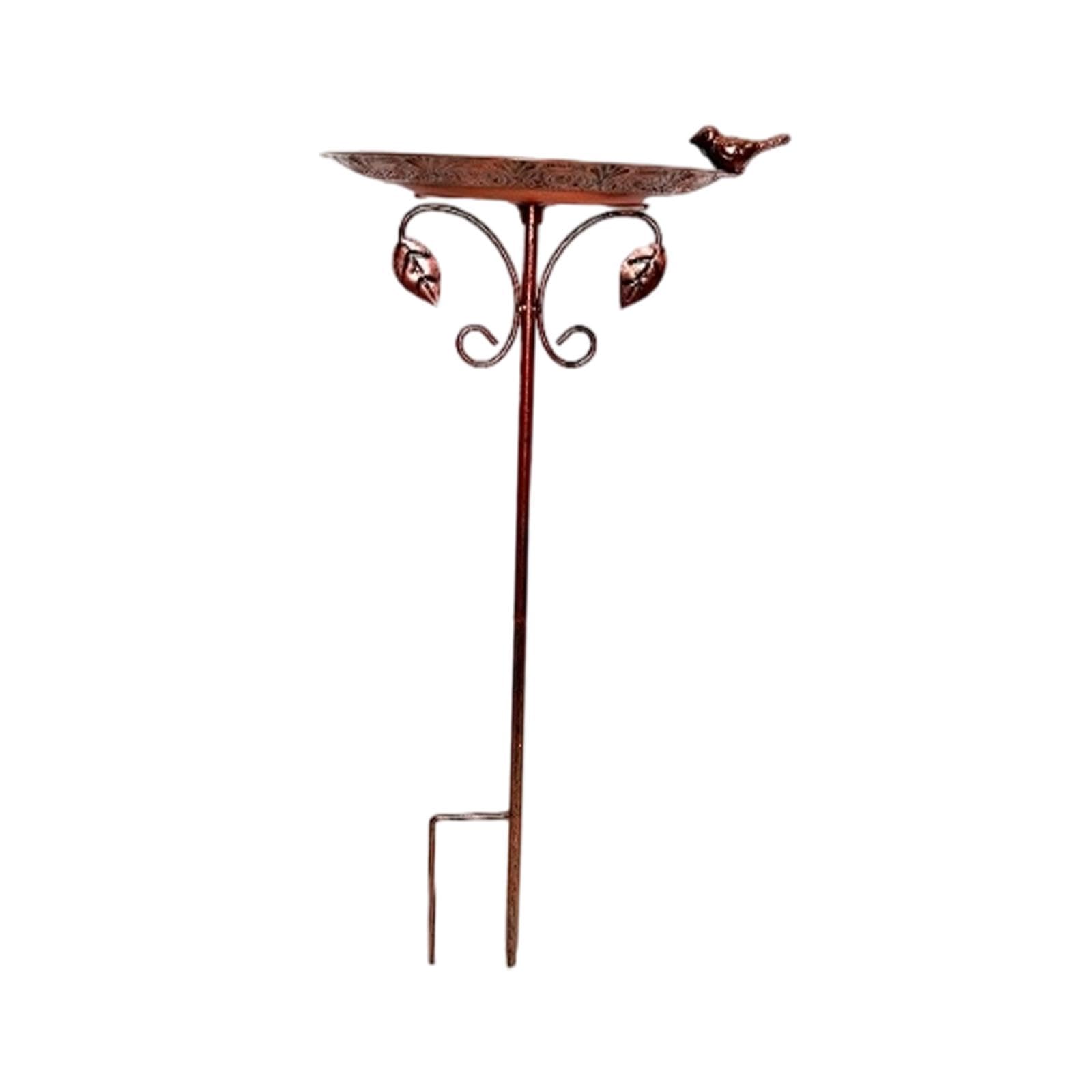 Outdoor Bird Feeder Weather Resistant Bird Bath for Yard Backyard Decoration Bronze Home & Garden|Yard, Garden & Outdoor Living|Bird & Wildlife Accessories|Birdbaths-image-49