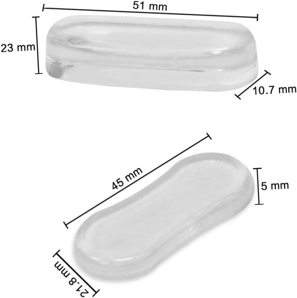 5pcs Toilet Seat Bumpers Silicone Pads Noise-Reducing Shock-Absorbing Furniture Bumpers for Cabinets and Doors