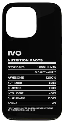 Ivo Nutrition Facts Name Funny Case for iPhone 13 Pro