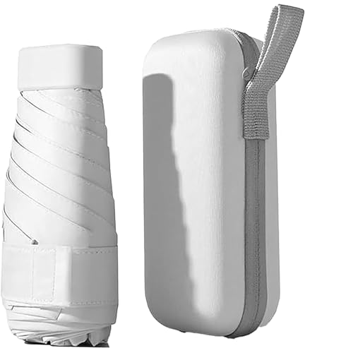 Mini Umbrella Small Umbrella for Purse & Travle with Case; for Sun and Rain Sun Umbrella with UPF 50+ UV Protection Lightweight & Compact Umbrella for Women Men Kids