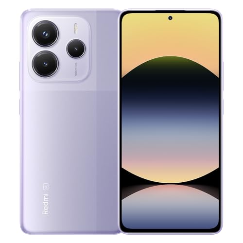 Smartphone XIAOMI Redmi Note 14 5G con caricabatterie, 8 GB + 256 GB, batteria da 5110 mAh, carica rapida da 45 W, schermo AMOLED da 6,67 pollici e 120 Hz, viola