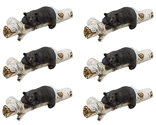 DeLeon Collections Black Bear Drawer Pulls (6 Pack) w/ Mounting ...