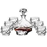 YOtat Kristall-Whiskygläser, Set mit 6 altmodischen Gläsern, Bargläser zum Trinken von Bourbon-Whisky, Cocktails, Cognac, Geschenk für Freund (Typ 8)