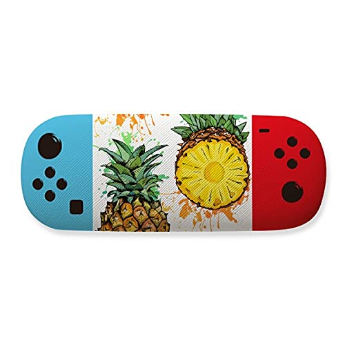 Étui à lunettes ananas jaune de haute qualité aux finitions fruits tropicaux