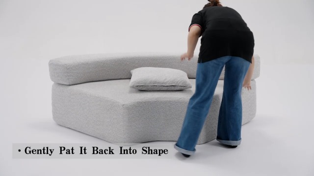 Amazon.com: HanStrong Sectional Sofa Curved Sponge Couch, 111
