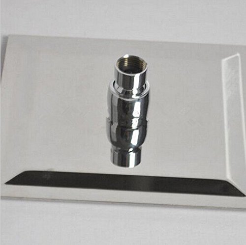 Set de douche luxe carré 40,6 cm Gowe mitigeur encastrable