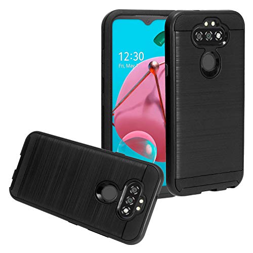 CELZEN - for LG Aristo 5, K31 Rebel, Tribute Monarch, Fortune 3, Phoenix 5, Risio 4, K31, K8X - Brushed Style Phone Case - CS3 Black