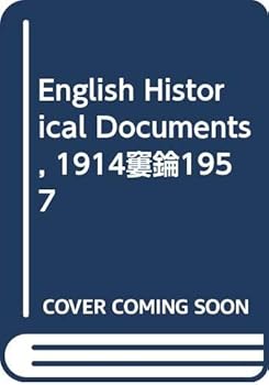 Hardcover English Historical Documents, 1914-1957 Book