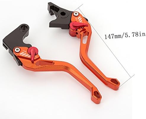 Miniatura 3 de Palancas de freno de embrague CNC cortas ajustables para carreras motocicleta Scrambler Cafe Racer 2017 Hypermotard 939 SP 2018 Scooter