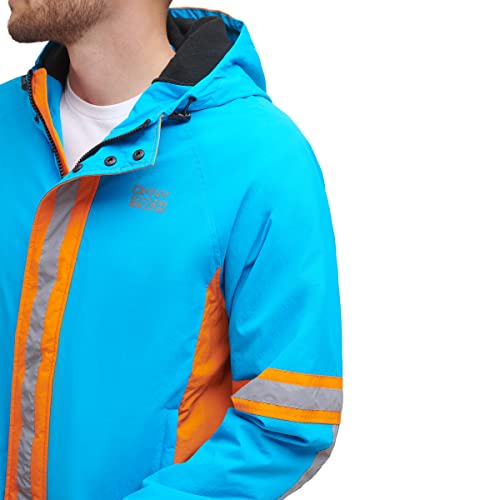 Image of DKNY mens Dkny Men's Taslan Performance Hoody With Reflective Detail