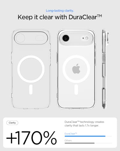 Image of Spigen for iPhone Air Case, Ultra Hybrid MagFit [TPU Covered Camera Control] [Anti-Yellowing] [Compatible with Magsafe] - Frost White