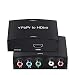 Component to HDMI Converter,ZAMO 5RCA Component RGB YPbPr to HDMI Converter v1.3 HDCP Video Audio Converter Adapter for DVD, PSP, Xbox 360 to New HDTV or Monitor-1080P (Black)