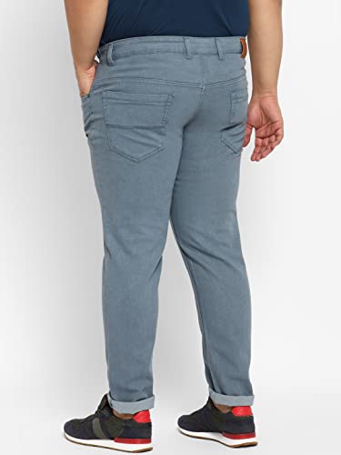 Image of Urbano Plus Men's Regular Fit Mid Rise Denim Jeans Stretchable