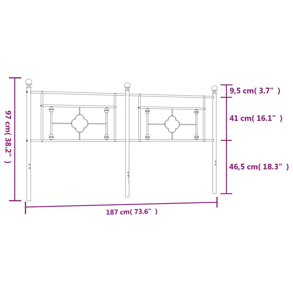 Tête de lit métal Blanc 180 cm Tete De Lit Capitonnée,Tête De Lit À Poser Au Sol