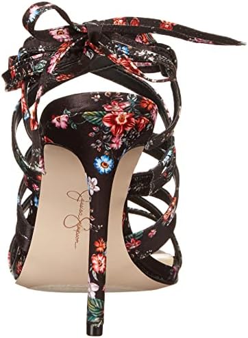 Jessica Simpson Women's Jexilla High Heel Sandal Heeled, Black Multi, 8.5 | Image 2