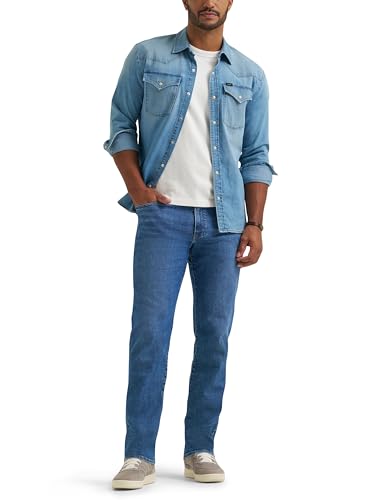 Lee Men's Extreme Motion Regular Straight Jean with Cool Temp, Zayne, 32W x 32L - image 4