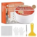 Stucco per legno 200g, Legno stucco Pasta riempitrice di legno Riempitore di legno verniciabile premium Kit Riparazione Legno per Trim Ripristina tabella Gabinetto(Noce)