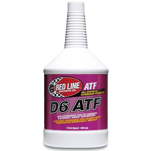 Red Line 30704 Full Synthetic D6 Automatic Transmission Fluid (ATF) - 1 Quart (12 Pack)