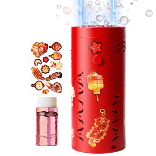 Macchina automatica per bolle - 7x7x14,3 cm | Macchina per bolle per bambini con effetti sonori e luminosi, feste di compleanno, spettacoli di Natale - per | Piste da ballo Loc