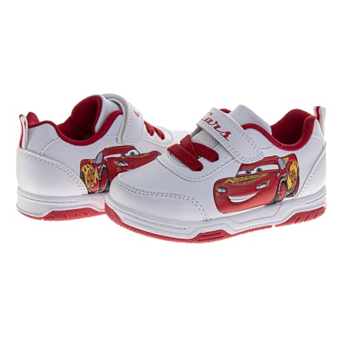 Josmo Kids Cars Shoes Boys Lightning McQueen Sneakers - Lightweight Breathable Athletic Shoe (Size 7-10 Toddler / 11-12 Little Kid)4