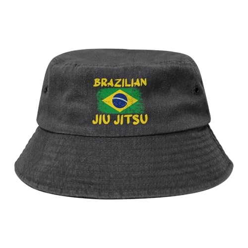Qauirfe Jiu Jitsu Brazilian Fashion Cowboy Denim Fisherman Hat Outdoor Fishing Cap Sun