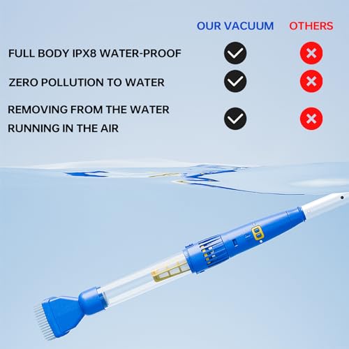 Poolguard PLECO 10 PRO Cordless Pool Vacuum With Extension Pool Pole,Handheld Vacuum Cleaner For Above Ground Pool,Spa thumb #4