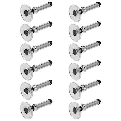 Yuly 12 Pieces Universal Replacement Disc Tip Stylus Pen Tips Round Transparent Disc Tip for Touch Screen Tablet Phone Replacement Disc Tips for Stylus Pens