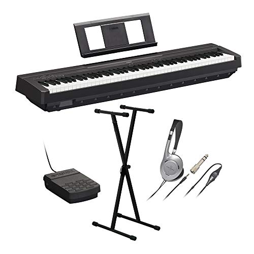 Amazon | YAMAHA P-45B ブラック 電子ピアノ 88鍵盤 Xスタンド 