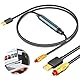 tlidfgeo USB zu Optischer Audio Adapter, SPDIF Digital Konverter, Tragbarer Fiber Audio Konverter mit 1,5m Kabel, für Laptops, Computer- Und Heimkino -Systeme, Easy Plug und Play