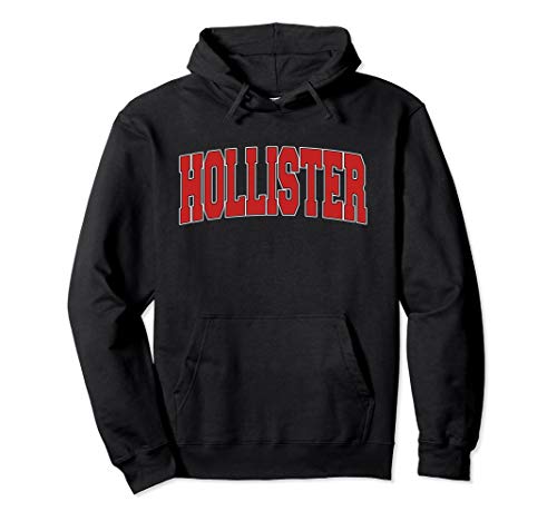 HOLLISTER MO MISSOURI Varsity Style USA Vintage Sports Pullover Hoodie HOLLISTER MO MISSOURI Varsity Style USA Vintage Sports Pullover Hoodie