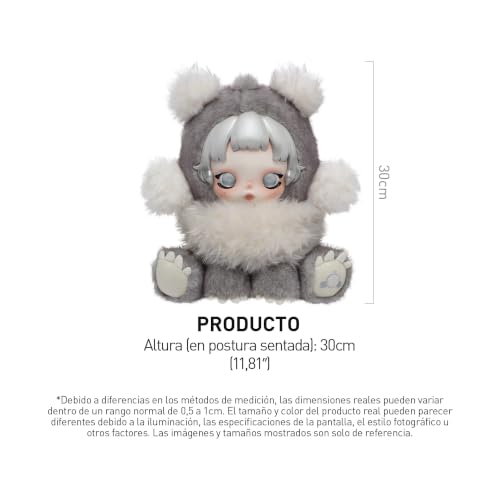POP MART θ SKULLPANDA Punk Panda Plush Doll by POP MART - Used condition - Image 2