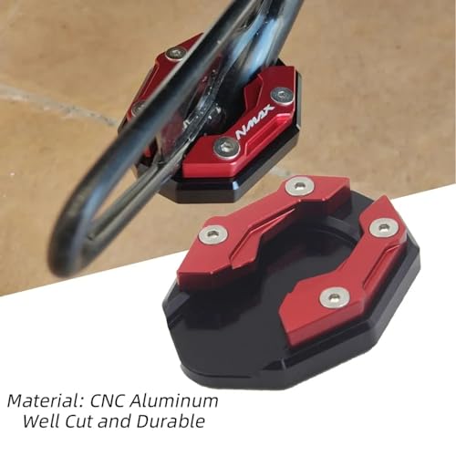 Image of Vagary CNC Kickstand Side Stand Extender for Yamaha Aerox 155 (Red)