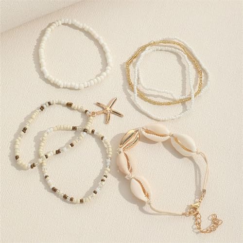 Bracelet Coquillage Cauris Boho Idéal pour les Jours de Plage - 5