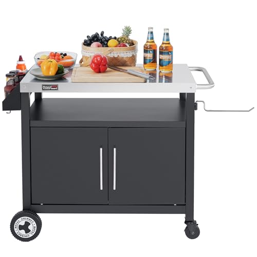 Grills House Outdoor Grill Cart with Wheels...