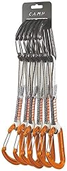 C.A.M.P. - Set 6 Photon Wire Express KS DYNEEMA 18...: Juego de 6 cintas exprés Photon Wire Express KS Dyneema Cinta exprés superligera ideal para vías largas Con dos mosquetones Photon Wire Cinta de Dyneema de 11 mm con bloqueador de mosquetón Karstop Evo integrado