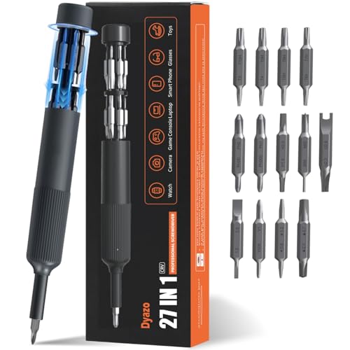 Image of Dyazo 27 in 1 Screwdriver Set | Magnetic Interchangeable Bits Repair Tool Kit for Mobile, Laptop, Computer & Home Appliances | Compact Multi-Purpose Mini Screwdriver Set for Daily & Professional Use