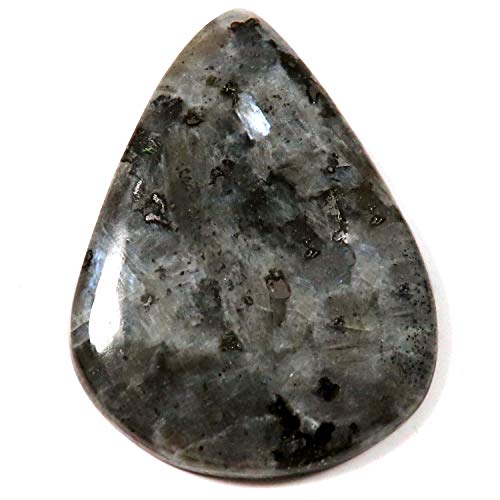 Larvikite cabochon naturel 30,15 carats, pierre de lune norvégienne de collection Qu09