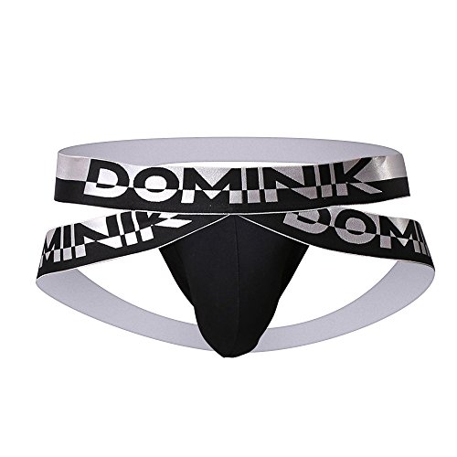 Two Pairs of Dominik Cotton Jockstraps Underwear, Mens (M, Black) - Thumbnail 6