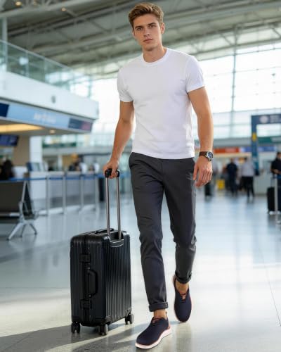 Image of VILOCY Men's Casual Dress Sneakers Lace-Up Oxfords Business Mesh Breathable Walking Shoes Tennis Comfortable