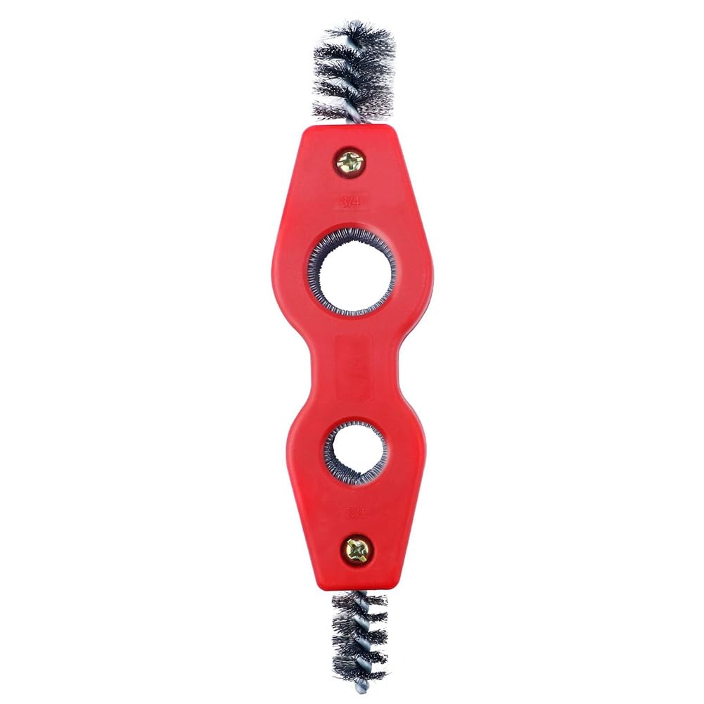 Vjsujehgy Copper Tubing Brush, For Plumbing Installation, Soldering, For Copper Pipes- Cleaning Thread Steel Coppers Tubing Wire Brush